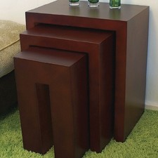 3er Set Gehrungstische kompakt