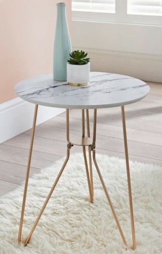 46cm gold bein marmor optik - marmor,
