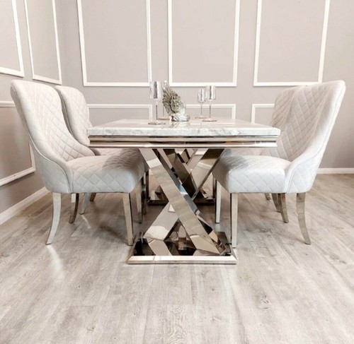Luxus esstisch ayesha chrom - luxus,